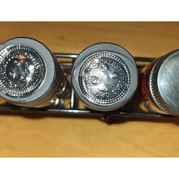 Oil Infused Glass Bottles 6 Unopened Decorative Shonfeld's 6" With metal Holder - Picture 3 of 8